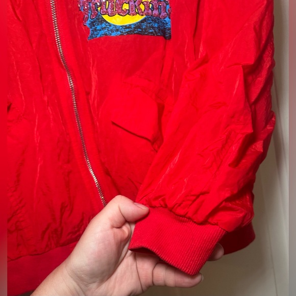 Vintage Grateful Dead Keep on Truckin Red Windbreaker Unbranded Women’s Size S - Picture 4 of 6